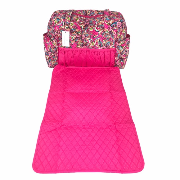 Vera Bradley Baby Bag, Sunburst Floral, Pink - Picture 3 of 9